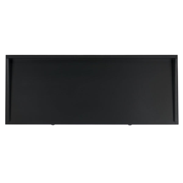 Safavieh Astaroth Desk - Elegant Minimalist Workspace Solution For Compact Rooms & Modern Home Offices Matte Black DSK5716B
