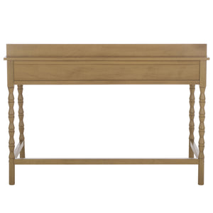 Safavieh Astaroth Desk - Contemporary Workspace Solution For Home Offices, Stylish Design, Enhanced Productivity Desert Brown Pine Wood,Mdf Dsk5716c