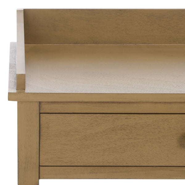 Safavieh Astaroth Desk - Contemporary Workspace Solution For Home Offices, Stylish Design, Enhanced Productivity Desert Brown Pine Wood,Mdf Dsk5716c