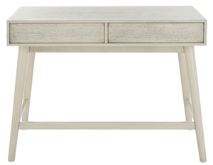 Safavieh Scully 3 Drawer Desk - Stylish Mid-Century And French Farmhouse Blend For Organized Home Office Spaces White Wash DSK6401A