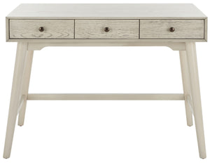 Safavieh Scully 3 Drawer Desk XII23 White Wash  Wood DSK6401A