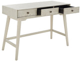 Safavieh Scully 3 Drawer Desk XII23 White Wash  Wood DSK6401A