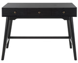 Safavieh Scully 3 Drawer Desk XII23 Black Wood DSK6401B