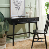 Safavieh Scully 3 Drawer Desk XII23 Black Wood DSK6401B