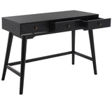 Safavieh Scully 3 Drawer Desk XII23 Black Wood DSK6401B