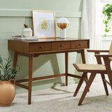 Safavieh Scully 3 Drawer Desk XII23 Oak Wood DSK6401C