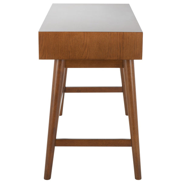 Safavieh Scully 3 Drawer Desk - Stylish Mid-Century And French Farmhouse Blend For Organized Home Office Spaces Oak DSK6401C