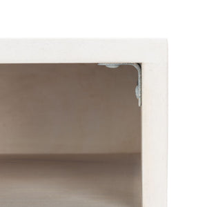 Safavieh Marigold Desk - Mid-Century Glamour With Asymmetrical Design, Perfect For Compact Workspaces And Storage White Wash/Silver DSK9001B