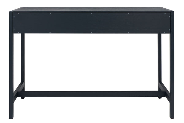 Safavieh Esther Modern 2-Drawer Desk - Spacious Work Surface & Elegant Design For Home Office Or Study Nook Navy DSK9200A