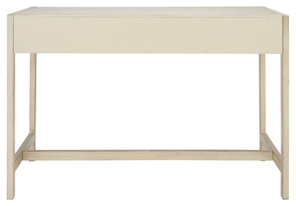 Safavieh Esther Modern 2-Drawer Desk - Spacious Work Surface & Elegant Design For Home Office Or Study Nook Antique White DSK9200B