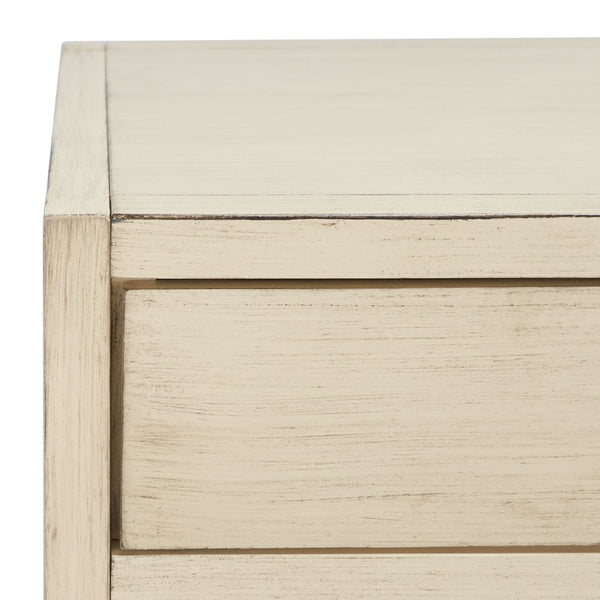 Safavieh Esther Modern 2-Drawer Desk - Spacious Work Surface & Elegant Design For Home Office Or Study Nook Antique White DSK9200B