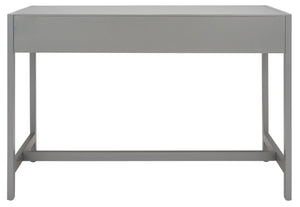 Safavieh Esther Modern 2-Drawer Desk - Spacious Work Surface & Elegant Design For Home Office Or Study Nook Grey DSK9200D