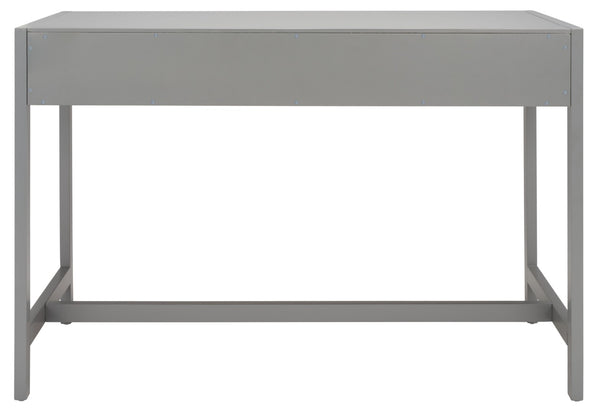 Safavieh Esther Modern 2-Drawer Desk - Spacious Work Surface & Elegant Design For Home Office Or Study Nook Grey DSK9200D
