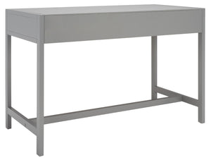 Safavieh Esther Modern 2-Drawer Desk - Spacious Work Surface & Elegant Design For Home Office Or Study Nook Grey DSK9200D