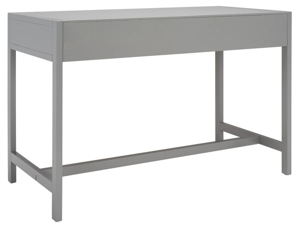 Safavieh Esther Modern 2-Drawer Desk - Spacious Work Surface & Elegant Design For Home Office Or Study Nook Grey DSK9200D