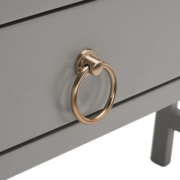 Safavieh Esther Modern 2-Drawer Desk - Spacious Work Surface & Elegant Design For Home Office Or Study Nook Grey DSK9200D