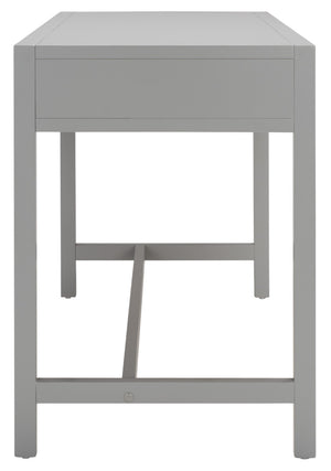 Safavieh Esther Modern 2-Drawer Desk - Spacious Work Surface & Elegant Design For Home Office Or Study Nook Grey DSK9200D