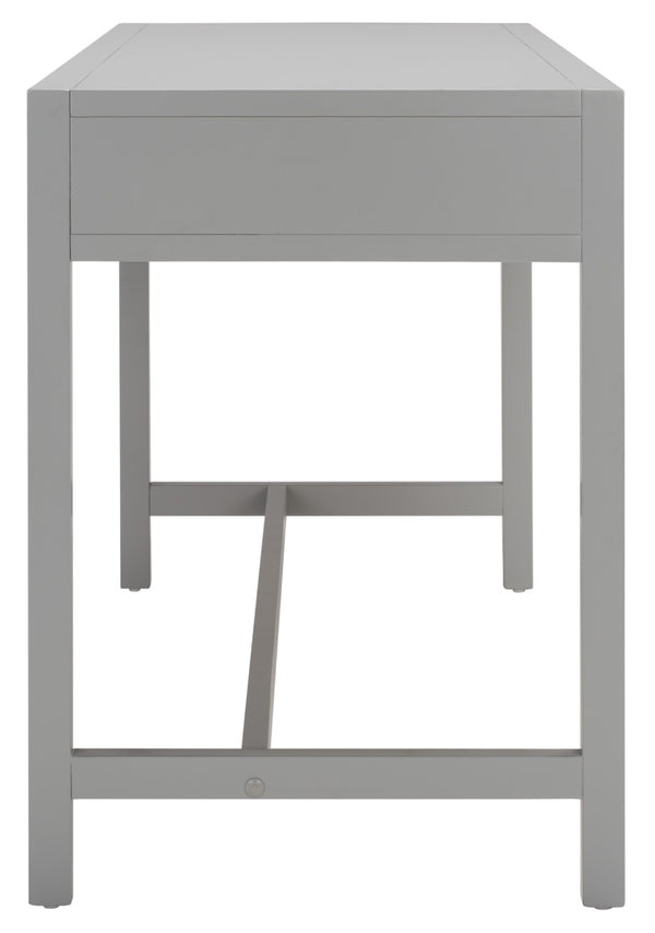Safavieh Esther Modern 2-Drawer Desk - Spacious Work Surface & Elegant Design For Home Office Or Study Nook Grey DSK9200D