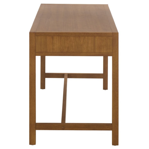 Safavieh Esther Two Drawer Writing Desk with Walnut Finish for Modern Home Office Use Walnut DSK9200E