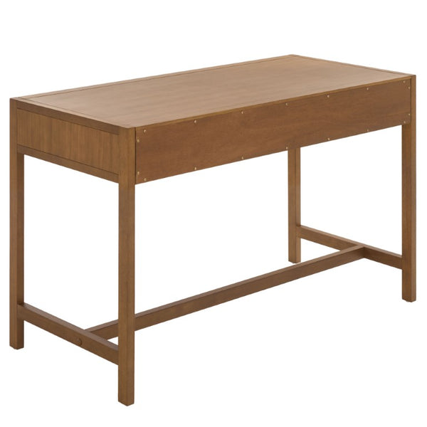 Safavieh Esther Two Drawer Writing Desk with Walnut Finish for Modern Home Office Use Walnut DSK9200E