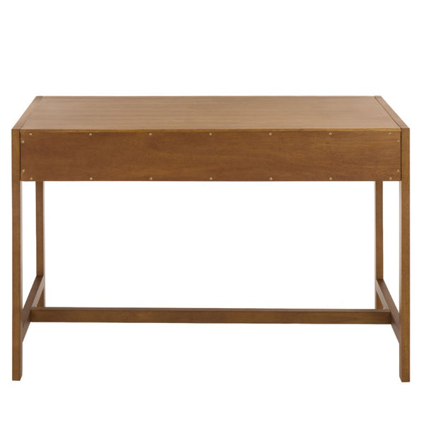 Safavieh Esther Two Drawer Writing Desk with Walnut Finish for Modern Home Office Use Walnut DSK9200E