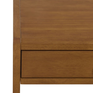 Safavieh Esther Two Drawer Writing Desk with Walnut Finish for Modern Home Office Use Walnut DSK9200E