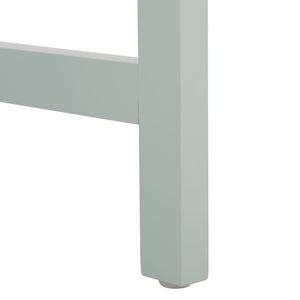 Safavieh Esther Two Drawer Writing Desk with Walnut Finish for Modern Home Office Use Light Blue DSK9200F