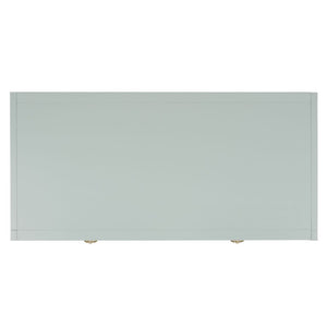 Safavieh Esther Two Drawer Writing Desk with Walnut Finish for Modern Home Office Use Light Blue DSK9200F