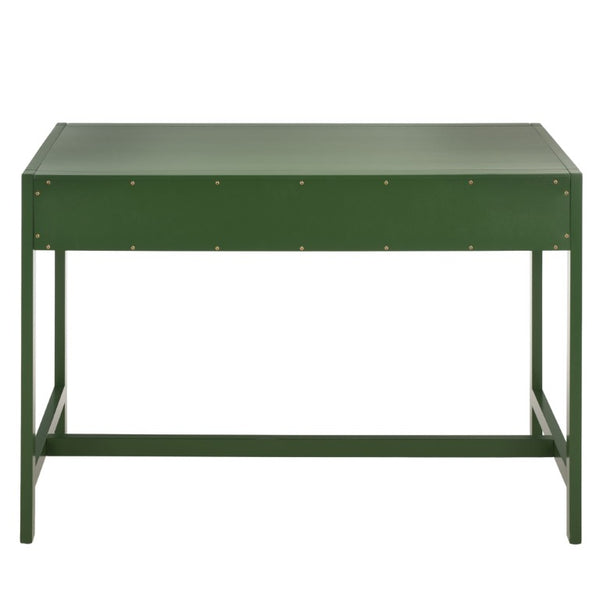 Safavieh Esther Two Drawer Writing Desk with Walnut Finish for Modern Home Office Use Green DSK9200G