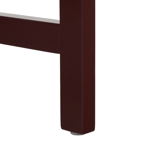Safavieh Esther Two Drawer Writing Desk with Walnut Finish for Modern Home Office Use Burgundy DSK9200H