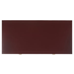 Safavieh Esther Two Drawer Writing Desk with Walnut Finish for Modern Home Office Use Burgundy DSK9200H