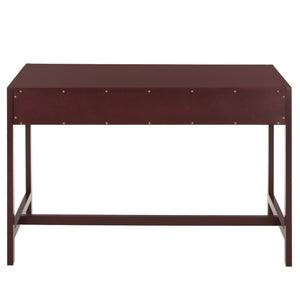 Safavieh Esther Two Drawer Writing Desk with Walnut Finish for Modern Home Office Use Burgundy DSK9200H