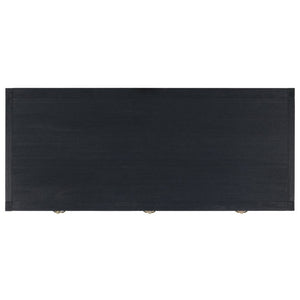 Safavieh Sadie 3 Drawer Writing Desk Bold Navy Finish for Home Office or Study Nook Navy DSK9201A