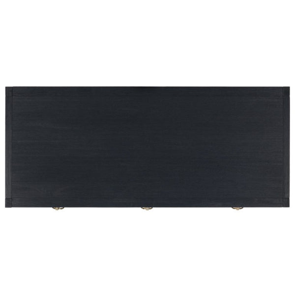 Safavieh Sadie 3 Drawer Writing Desk Bold Navy Finish for Home Office or Study Nook Navy DSK9201A