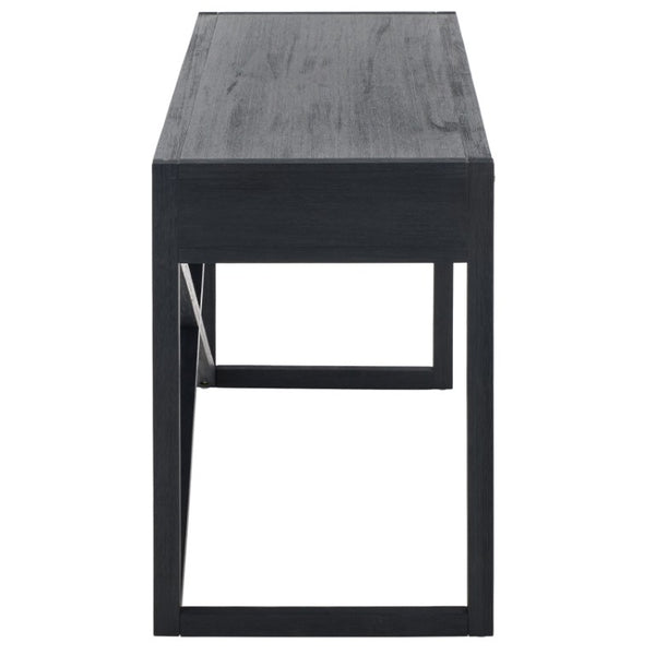 Safavieh Sadie 3 Drawer Writing Desk Bold Navy Finish for Home Office or Study Nook Navy DSK9201A