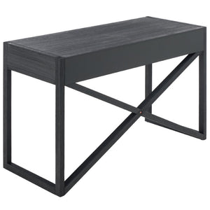 Safavieh Sadie 3 Drawer Writing Desk Bold Navy Finish for Home Office or Study Nook Navy DSK9201A