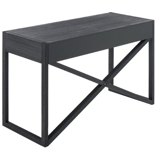 Safavieh Sadie 3 Drawer Writing Desk Bold Navy Finish for Home Office or Study Nook Navy DSK9201A