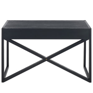 Safavieh Sadie 3 Drawer Writing Desk Bold Navy Finish for Home Office or Study Nook Navy DSK9201A