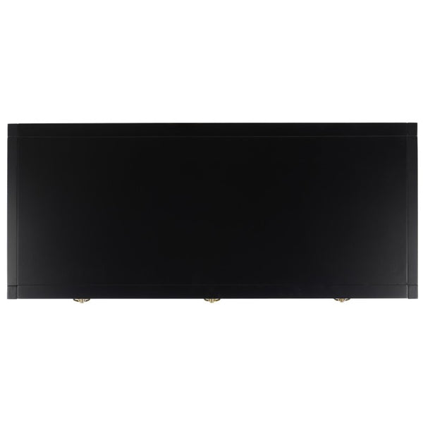 Safavieh Sadie 3 Drawer Writing Desk Bold Navy Finish for Home Office or Study Nook Black DSK9201C