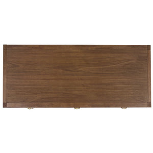 Safavieh Sadie 3 Drawer Writing Desk Bold Navy Finish for Home Office or Study Nook Chocolate DSK9201D