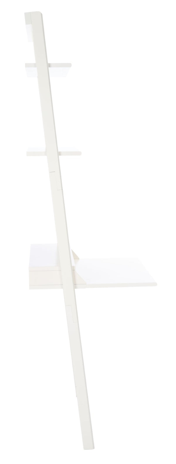 Safavieh Pamella Leaning Desk With Two Open Shelves – Stylish, Space-Saving Solution For Small Rooms White DSK9400B