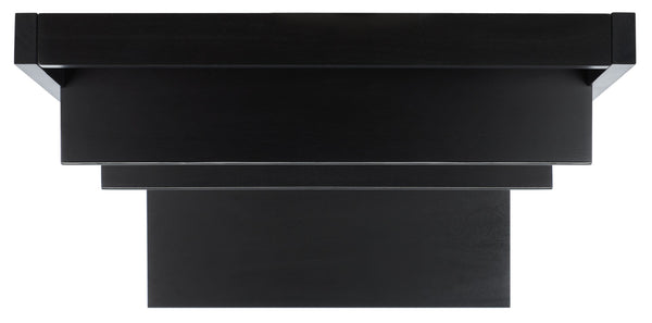 Safavieh Kamy Industrial Farmhouse Leaning Desk With Open Shelves For Stylish Compact Workspaces & Storage Black DSK9401D