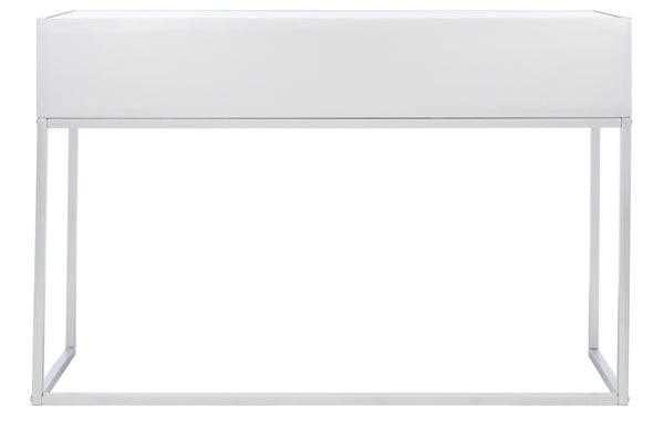 Safavieh Aster Mirrored Desk With 2 Drawers - Chic Silver Glam Home Office Furniture For Modern Spaces DSK9701A