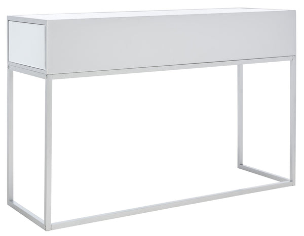 Safavieh Aster Mirrored Desk With 2 Drawers - Chic Silver Glam Home Office Furniture For Modern Spaces DSK9701A