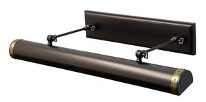 House Of Troy Direct Wire Steamer Picture Lights - Elegant Antique Brass & Mahogany Bronze Design For Art Display Mahogany Bronze With Antique Brass Accents Metal Dst30-mbab