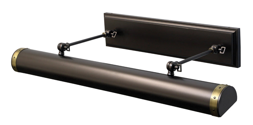 House Of Troy Direct Wire Steamer 30" Led Picture Lights - Stylish Dimmable Lighting For Art Display And Decor Antique Brass With Mahogany Bronze Accents Metal Dstledz30-abmb