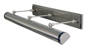 House Of Troy Direct Wire Steamer Led Picture Lights - 42" Dimmable Fixture For Elegant Home Decor & Art Display Satin Nickel With Black Accents Metal Dstledz42-snblk