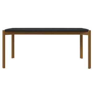 Manhattan Comfort Gales Mid-Century Modern Dining Table Matte Black DT-79620-BK