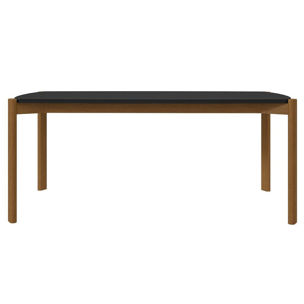 Manhattan Comfort Gales Mid-Century Modern Dining Table Matte Black DT-79620-BK