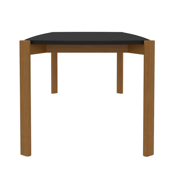 Manhattan Comfort Gales Mid-Century Modern Dining Table Matte Black DT-79620-BK